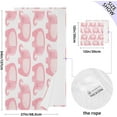 thumbnail image 2 of Coolnut Pink Elephant Bath Towels with 1 Washcloth, 27"x54" + 12"x12"100% Cotton Bathroom Towels Set, Ultra Absorbent and Super Soft Bath Towel for Hotel, Home, 2 of 6