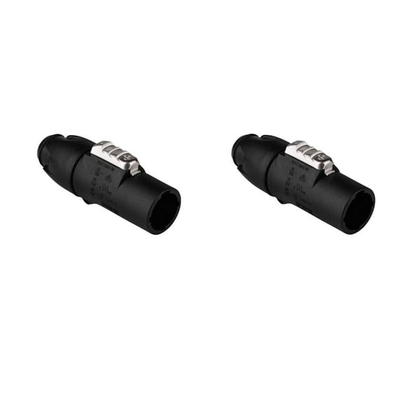 (2) Two Genuine NEUTRIK NAC3MX-W-TOP PowerCON True 1 Locking Male Connector IP 65