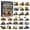 Construction Vehicles, variant on Christmas 24 Pcs 2D Acrylic Hanging Ornaments Engineering Vehicle Advent Calendar, Christmas Tree Hanging Ornament and Keychain, Christmas Gift for Kids