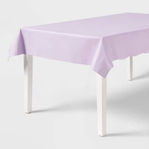 Rectangular Disposable Table Cover Light Purple - Spritz