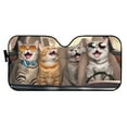 thumbnail image 2 of FOR U DESIGNS Cat Car Windshield Sunshade for SUV Truck Van Car Foldable Windshield Sun Shade Automobile Accessories Non-Slip Car Sun Shade Keeps Out UV Rays, 2 of 5
