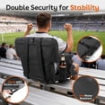 thumbnail image 5 of DKMOCO 25" Wide Stadium Seats with Back Support, Folding Bleacher Chairs, Portable Cushioned Seats with Side Storage Bags, for Outdoor Sports & Events, 5 of 7