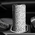 thumbnail image 4 of Black & White Dots Skinny Tumbler 20oz - Insulated Water Bottle- Insulated Travel Coffee Mug, 4 of 5