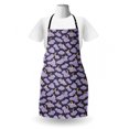 thumbnail image 3 of Night Apron, Fluffy Clouds and Crescent Moon Stars in the Nighttime, Unisex Kitchen Bib with Adjustable Neck for Cooking Gardening, Adult Size, Lavender Dark Indigo, by Ambesonne, 3 of 4
