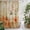 Beige, Ivory, Rust, Celadon, variant on Fall Pumpkin Shower Curtain - Water Repellent Fabric Shower Curtains Washable, Thanksgiving Harvest Leaves Floral Rustic Khaki Decorative Polyester Cloth Bathroom Curtains Modern Bath Decor 36"x72"