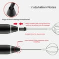 thumbnail image 2 of Langgg Mousseur à Lait Automatique avec 3 Vitesses Réglables, 2 Fouets en Fil d'Acier Inoxydable, Batterie Intégrée de 1200 mAh, Agitateur pour Café, Lait et Chocolat, 2 of 5
