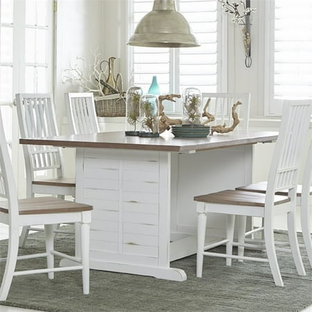 Progressive Shutters Dining Table In Light Oak And Distressed White Progressive Shutters Dining Table In Light Oak And Distressed White