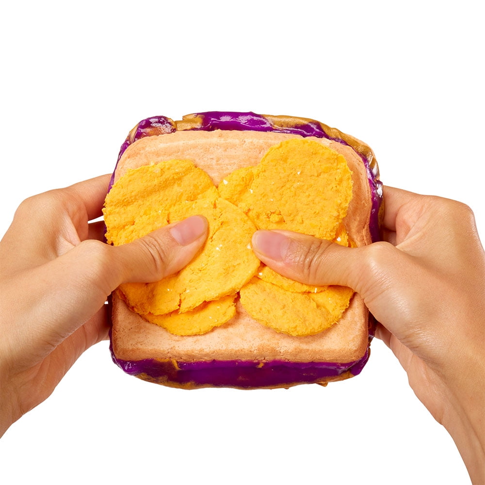 Nécessaire de gelée pour confection de beurre de cacahuètes/d’arachides et confiture avec croustilles Slime Life - ingrédients à déballer pour créer, âge 8 ans et +