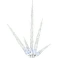Holiday Time 25 LED Twinkling Icicle Lights, White and Blue with Spare