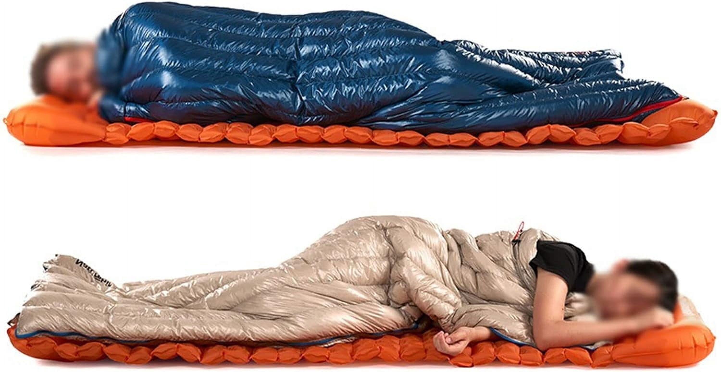 Sleeping Bag for Camping Envelope Sleeping Bag Winter Outdoor Camping Ultralight Waterproof Goose Down Splicing Sleeping Bag(White)