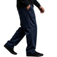 thumbnail image 2 of Smsaxvxz Men's Baggy Sweatpants Fashion Wide Leg Drawstring Sweat Pants Casual Joggers with Pockets Navy 2XL, 2 of 6