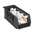 thumbnail image 4 of Global Industrial SB4104BK Plastic Hang & Stack Bin, Black - 10.875 x 4.125 x 4 in., 4 of 4