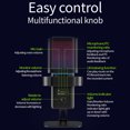 thumbnail image 4 of TFixol M6 RGB Gaming Microphone with Cardioid Pickup, Real-Time Monitoring, Adjustable Volume, and HIFI Sound Card for Streaming, Recording, and Gaming, 4 of 7