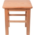 thumbnail image 2 of CONSDAN Step Stool 13 inch, Kids Stool, Solid Oak Hardwood Step Stool for Adults, Shoe Changing Stool, Footstool for Kitchen, Bedroom, Living Room, Natural Oak, 2 of 6