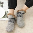 thumbnail image 5 of AMITOFO Slipper Socks for Men Thick Thermal Fuzzy Socks Winter Soft Warm Fleece Fluffy Socks with Non Skid Gripper Christmas Gift,Gray Size 11-13, 5 of 7