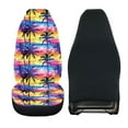 thumbnail image 2 of Jeiento Palm Tree Car Seat Cover 1 PCS Front Car Seats Protector Vehicle Cushion Covers Bucket Seats Cushion Covers Washable Auto Accessory Universal Fit for Most Vehicles, 2 of 6