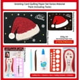 thumbnail image 2 of Christmas Hat DIY Making Kit. Paper Quilling Set F07M3-6-Hat2, 2 of 2