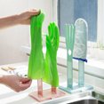 thumbnail image 6 of witspace Kitchen Glove Holder, Glove Drying Rack, Plastic Mitten Rubber Rack Gloves Hanger Sink Stand Towel Reusable Towel Storage Holders for Sponge Food Bag Organizer 2PCS, 6 of 7