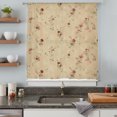 thumbnail image 4 of Rose Bud Flowers Sheer Curtains 45 Inches Long, Vintage Cottagecore Farmhouse Florals Light Filering Curtains, Breathable Simi Curtain Privacy Drapes for Kitchen Bathroom Lightweight Window Treatment, 4 of 8