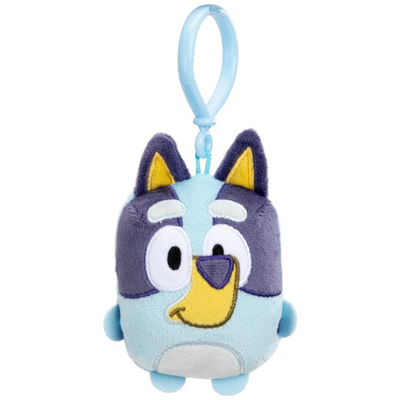 Bluey Mini Peluche, Jouet en Peluche Bluey de 4,75 Po de Hauteur avec Pince, Parfait pour Accrocher aux Sacs et Sacs à Dos, 3 Ans et Plus
