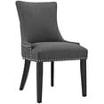 thumbnail image 2 of Modway Marquis 20.5" Rubberwood and Fabric Dining Chair in Gray (Set of 4), 2 of 4