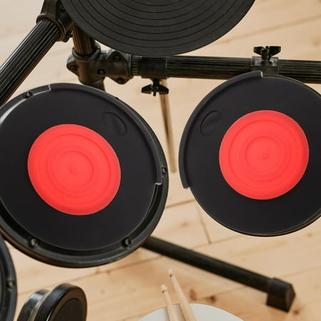 Masteelf Drum Mute Pad Silent Drum Practice Pads Rubber Noise Reduction Kick Drum Pad for Quiet Practice Drum Dampener for Home and Studio Use