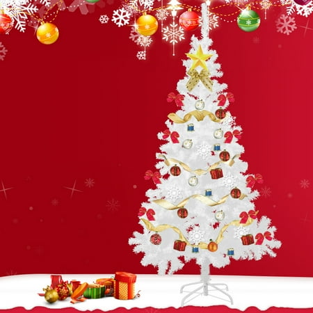 Lyrics For O Christmas Tree Jaxpety 6Ft White Christmas Tree Artificial Unlit Premium Spruce Hinged Tree with Stand Holiday Festival Decor Indoor & Outdoor ()
