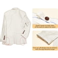 thumbnail image 5 of Boys Linen Suits Set, Boys Slim Fit Suit for Leisure or Party Holiday, 5 of 8