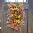 thumbnail image 4 of Clearance!Fall Wreaths for Front Door, Artificial Autumn Maples Leaf Pumpkin Berry Wreath for Autumn Wreath Indoor Outdoor, 4 of 9
