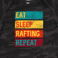 thumbnail image 4 of Inktastic Whitewater Rafting Eat Sleep Rafting Repeat Boys or Girls Baby Bodysuit, 4 of 5