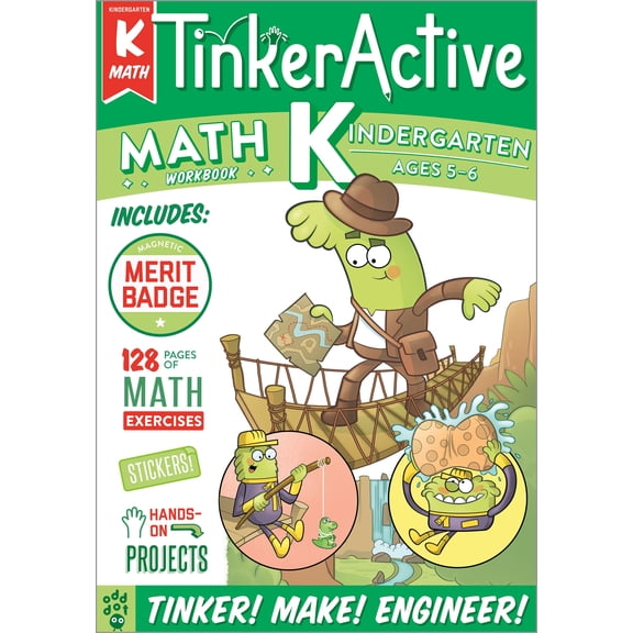 TinkerActive Workbooks: TinkerActive Workbooks: Kindergarten Math (Paperback)