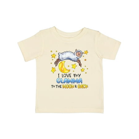 

Inktastic I Love My Glamma to the Moon and Back Cute Sheep Boys or Girls Baby T-Shirt