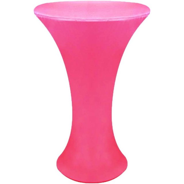 HSHDLDF JISEN Nappe de Cocktail en Spandex Ajustée Extensible Élastique 24x43 Pouces C-Rose Vif