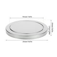thumbnail image 2 of GOOHOCHY Stainless Steel Trash Can Lid .60X24.60X2.30CM Silver, 2 of 8