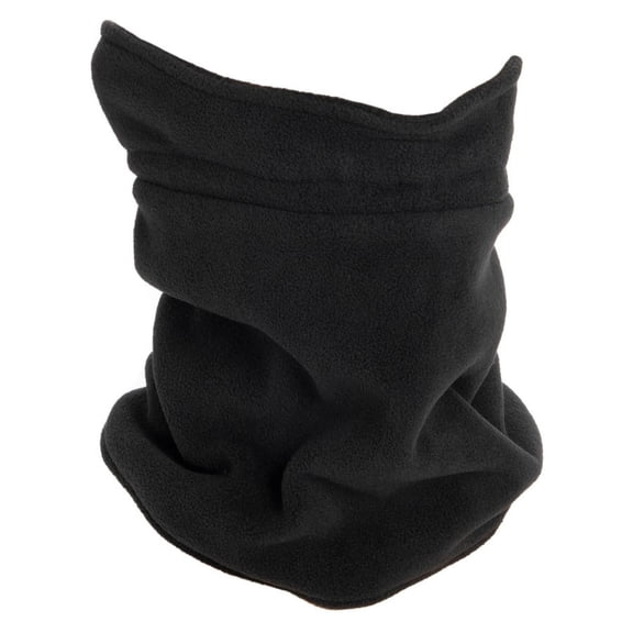 Quietwear Unisex Fleece Neck Gaiter, Black, One Size Fits Most
