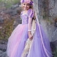 thumbnail image 2 of Vestido de princesa de pelo largo Vestido de Sofía Vestido de niña Ropa de actuación navideña Ropa de actuación para niños, 2 of 6