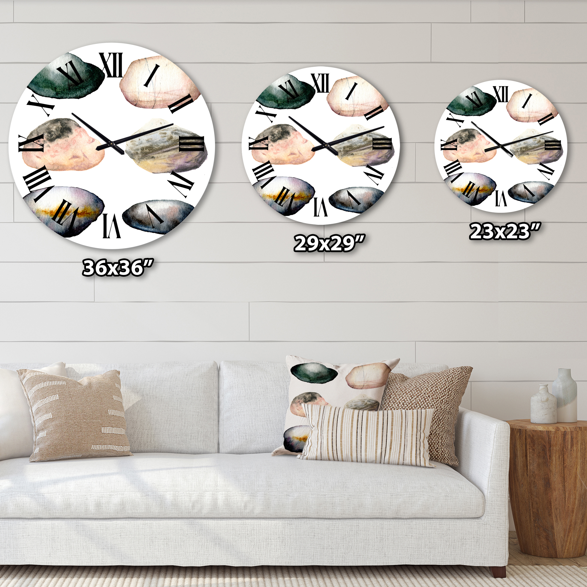 Designart 1 in Coastal Wall Clock