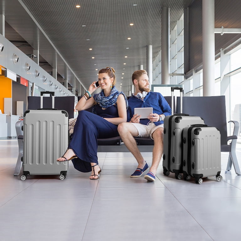 UBesGoo 3pc Lightweight Polycarbonate Hand Compact Baggage, Travel