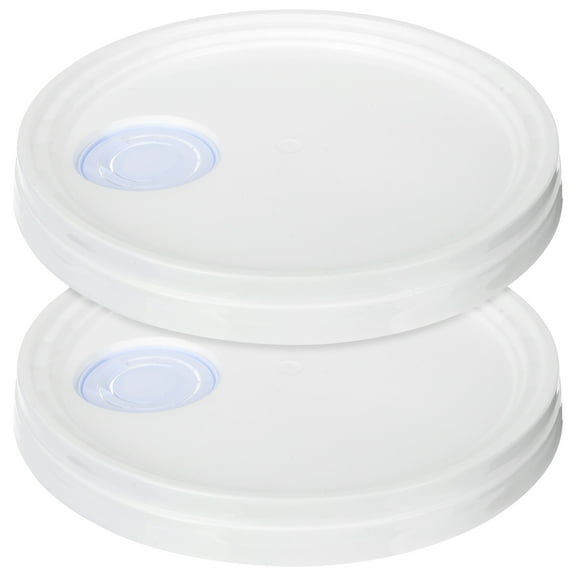 Monyance paint can lid replacement 2x 20L Plastic Bucket Lids - Airtight & Reusable for Food & Industrial Use(11.81X11.81X1.38Inches)