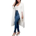 thumbnail image 4 of Capa larga de las mujeres Capa chaqueta del chaleco Chaqueta de punto de división Chaqueta delgada O Abanopi L, 4 of 7