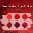 thumbnail image 2 of Set de gel de uñas Poly Modelones, 6 colores, colección roja, 90 ml, 2 of 7