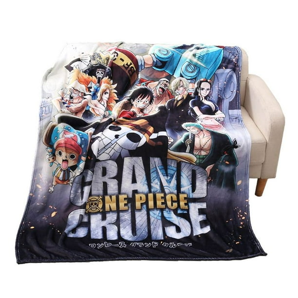 Yaoping Anime One Piece Plush Blanket Cartoon Plush Throw Blanket Suitable For Sofa Bed Travel And Camping Multicolor 125 0cm Walmart Com Walmart Com