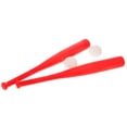 thumbnail image 3 of BESTYASH 2 Ensembles Bâton de Baseball en Plastique Rouge pour Enfants Jouet d'Extérieur avec Matériau Résistant à l'Usure, 3 of 8