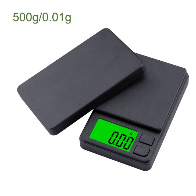 Mini báscula Digital de bolsillo LCD gramo joyería de alimentos onzas granos 500g 0,01g 1000g 0,1g báscula negra