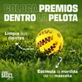 thumbnail image 4 of Pelota Para Perros De Caucho Element Resources Juguete Para Mascotas Pack 2 Pz Verde y Amarillo, 4 of 6