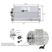 Electric Brushless DC Motor Complete Kit, 48V 1800W Motor Kit, 4500RPM with 3 Speed Controller, Battery Display Throttle, Electric Scooter Bicycle E Bike Motorcycle Mid Drive Motor, DIY Part