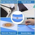 thumbnail image 3 of Cubierta de capó de automóvil Unique Bargains 63x47" Patrón de bandera de Argentina 1 Pc, 3 of 7