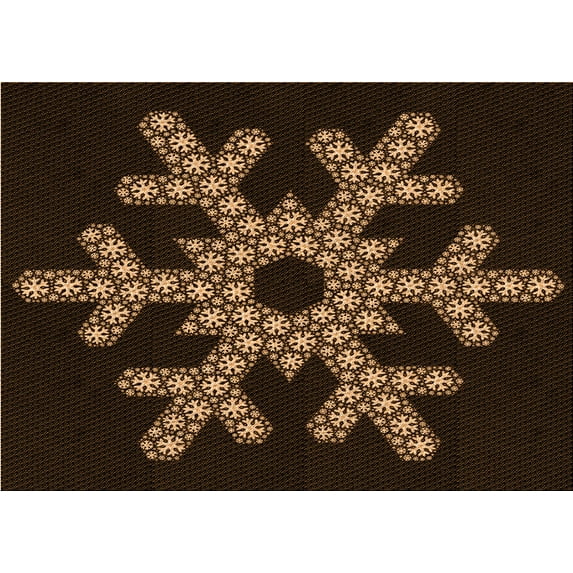 Ahgly Company Machine Washable Indoor Rectangle Transitional Sienna Brown Area Rugs, 6' x 9'