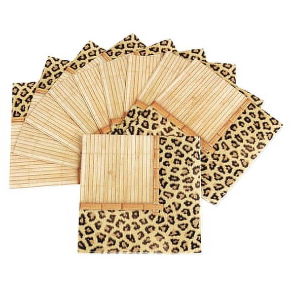 Paradise Safari Beverage Napkins (16Pc) - Party Supplies - 16 Pieces