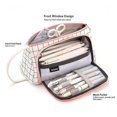 thumbnail image 1 of Black Estuche para lápices de gran capacidad, bolsa cartuchera, organizador de papelería de almacenamiento grande, 1 of 2